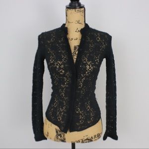 Elie Tahari Black Lace Jacket